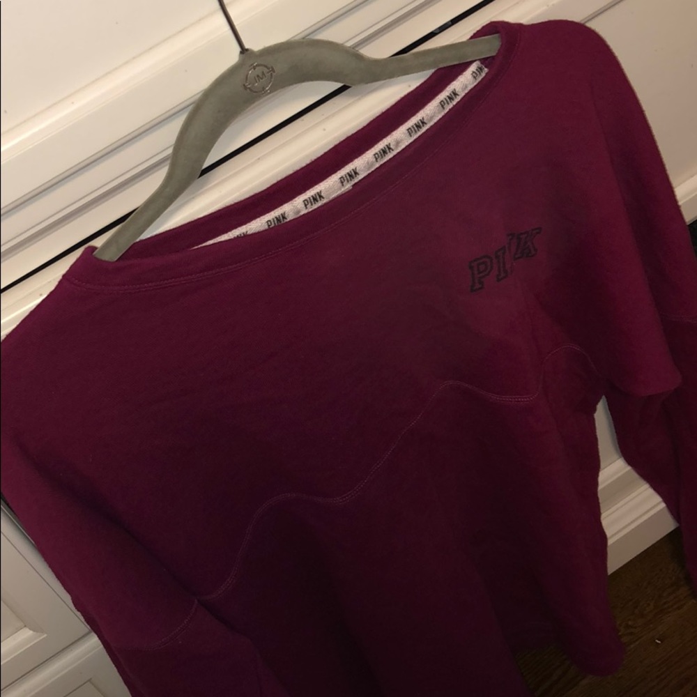 pink sweatshirt